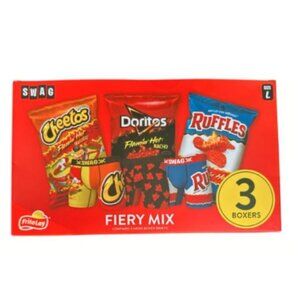 🆕 NWT SWAG BOXER Briefs FRITO LAY FLAMIN’ HOT FIERY MIX Men’s LARGE